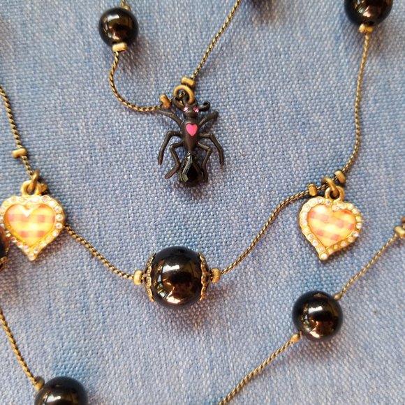 🕷️🍒Betsey Johnson Vintage 3-Chain Necklace - EPC🍒🕷️ - Picture 2 of 15